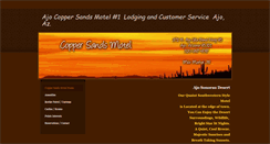 Desktop Screenshot of coppersandsmotel.com